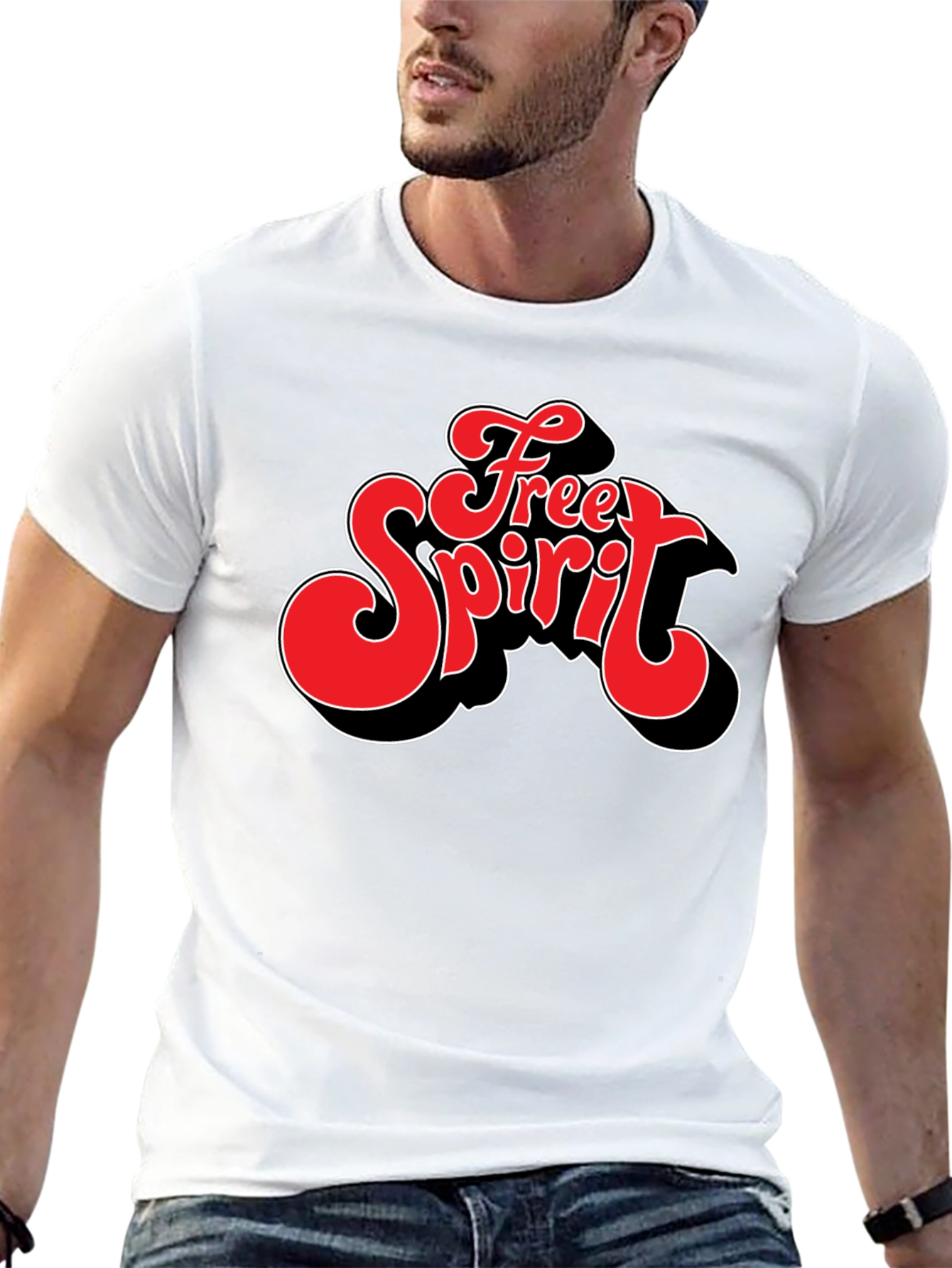 Free Spirit Graphic Tee - Retro Style Shirt