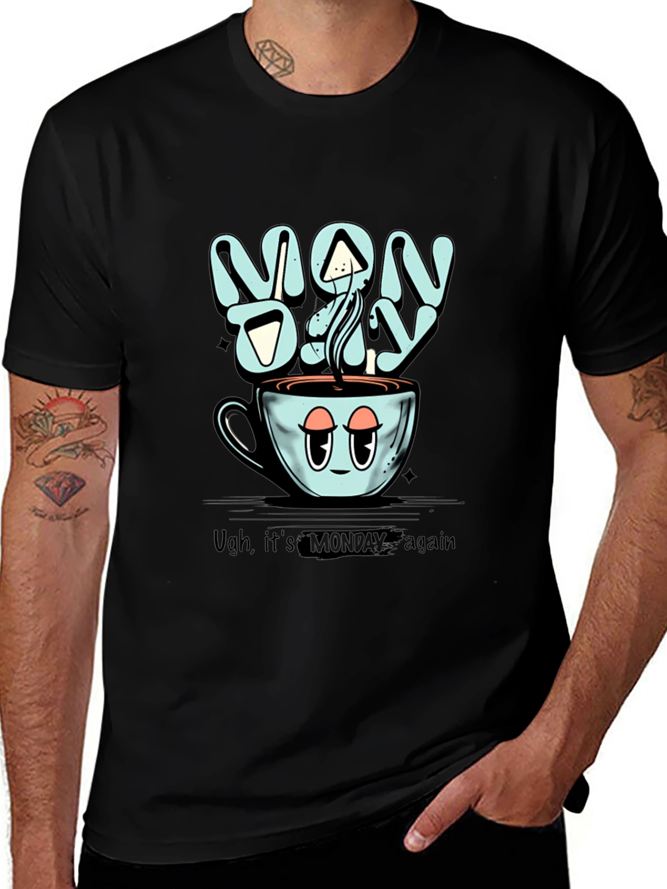 Monday Coffee T-Shirt - Humorous Graphic Tee