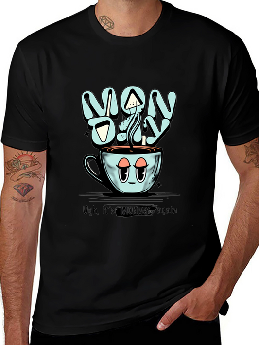 Monday Coffee T-Shirt - Humorous Graphic Tee