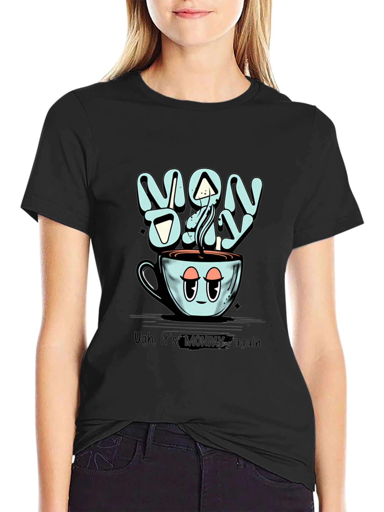 Monday Coffee T-Shirt - Humorous Graphic Tee