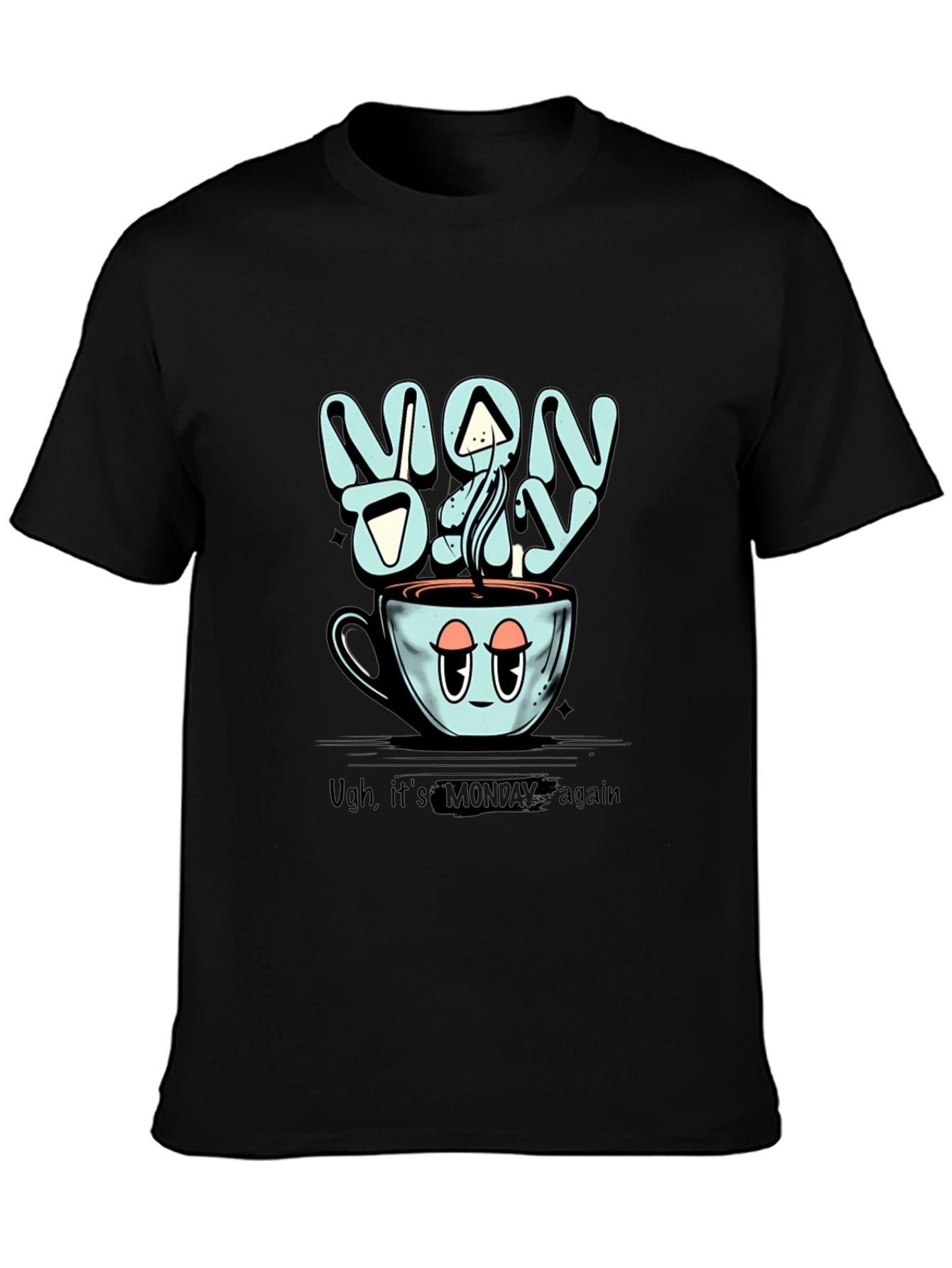 Monday Coffee T-Shirt - Humorous Graphic Tee