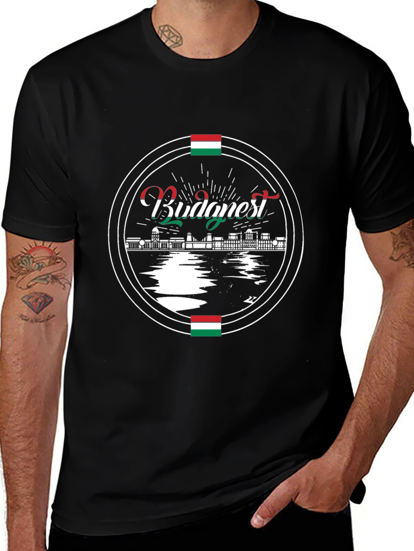 Budapest Hungary Black T-Shirt