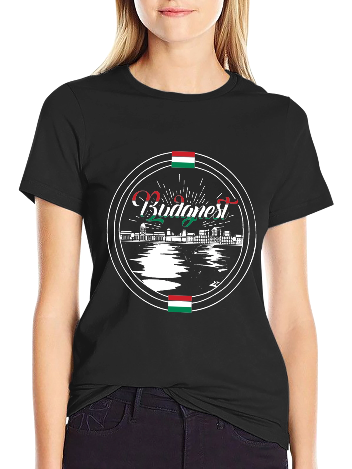 Budapest Hungary Black T-Shirt