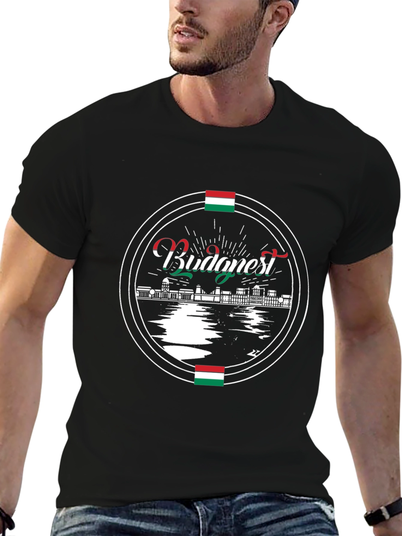 Budapest Hungary Black T-Shirt
