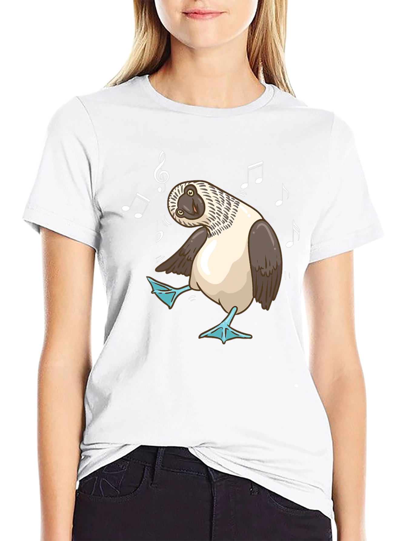 Dancing Blue-Footed Booby Graphic Tee