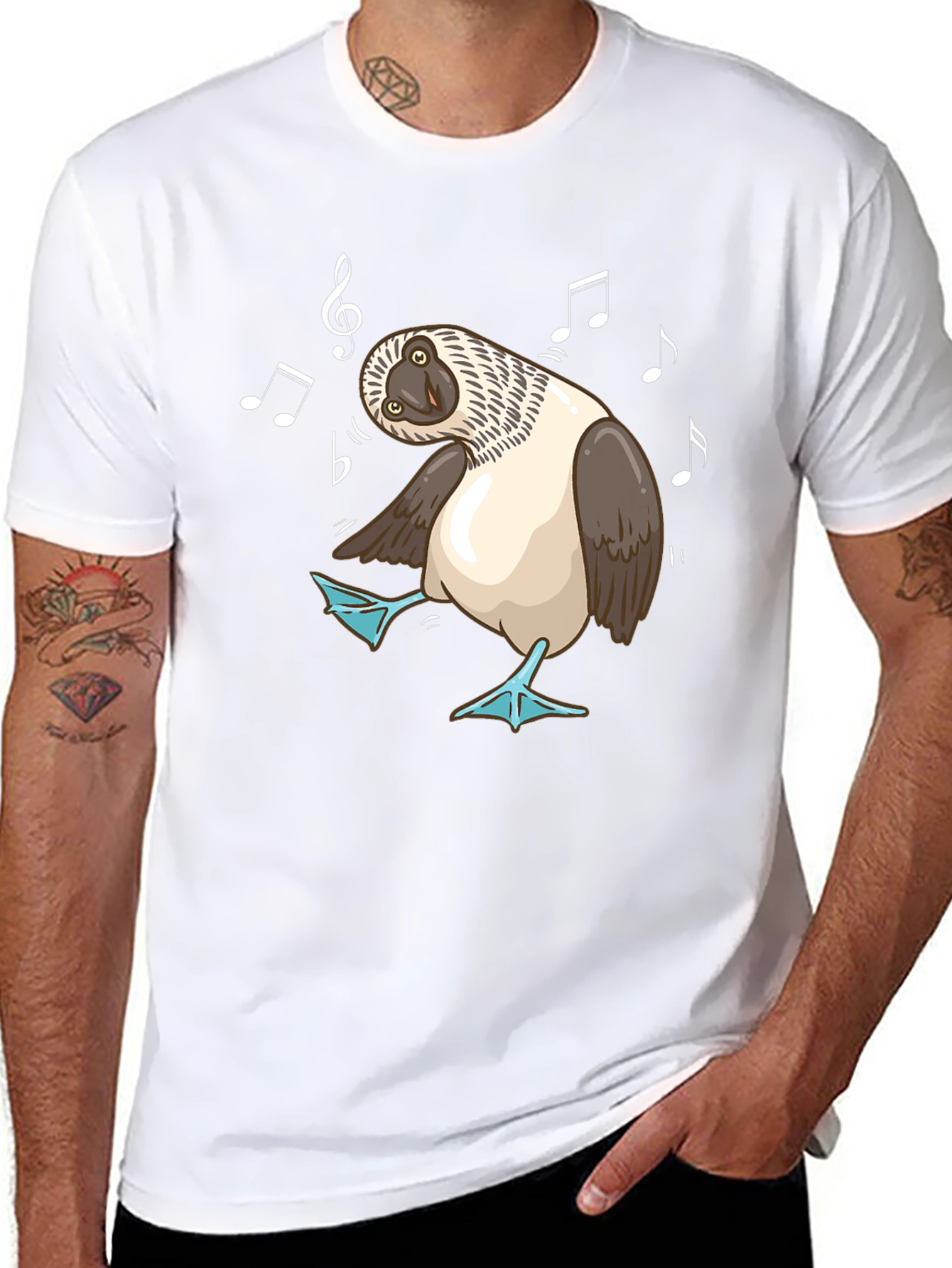 Dancing Blue-Footed Booby Graphic Tee