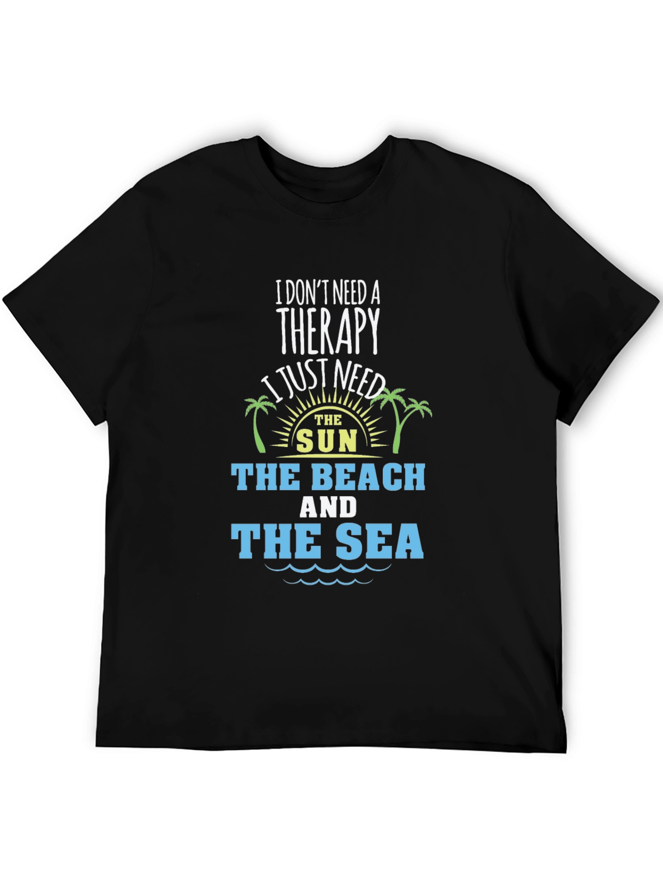 Beach Therapy T-Shirt - Sun Sand Sea Graphic Tee