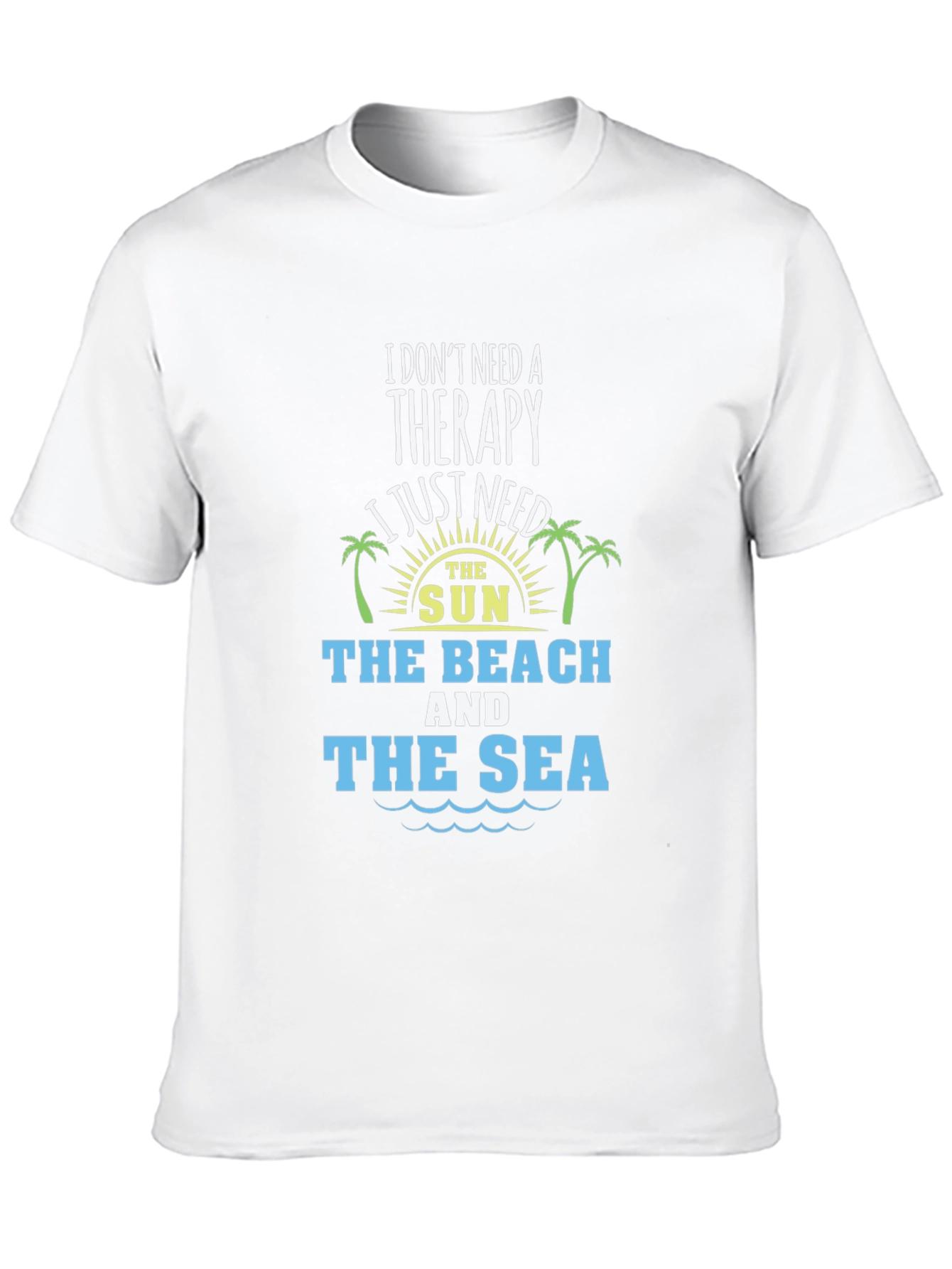 Beach Therapy T-Shirt - Sun Sand Sea Graphic Tee