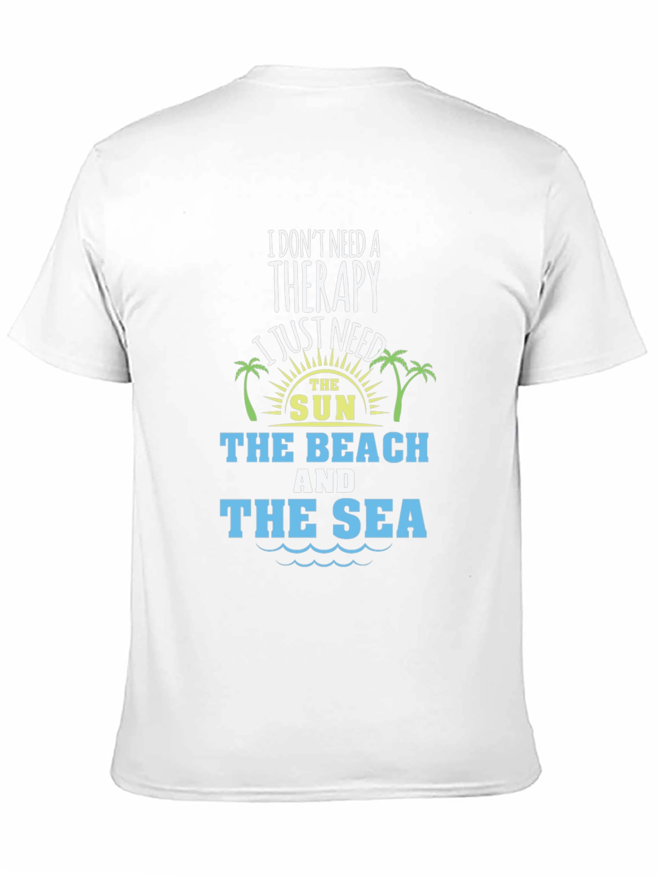 Beach Therapy T-Shirt - Sun Sand Sea Graphic Tee