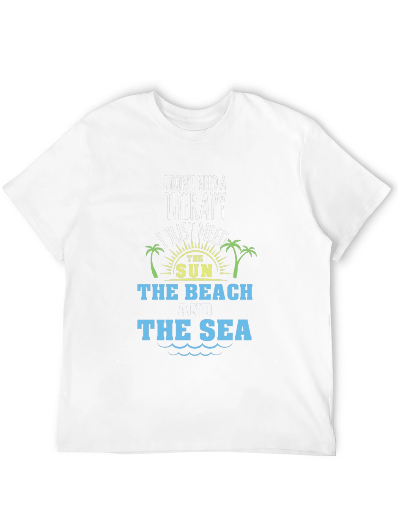Beach Therapy T-Shirt - Sun Sand Sea Graphic Tee