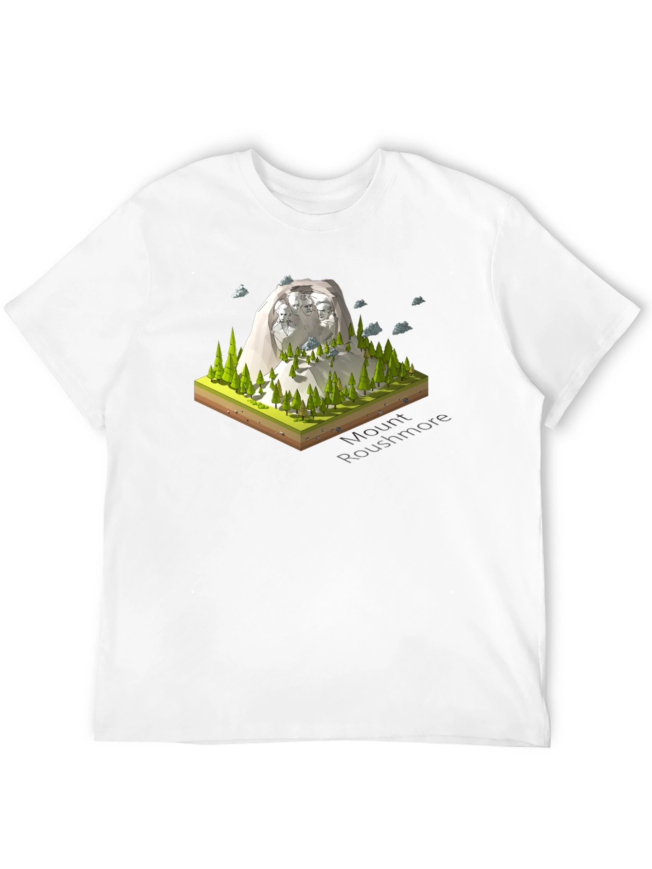 Mount Rushmore Graphic Tee - Black Cotton Blend