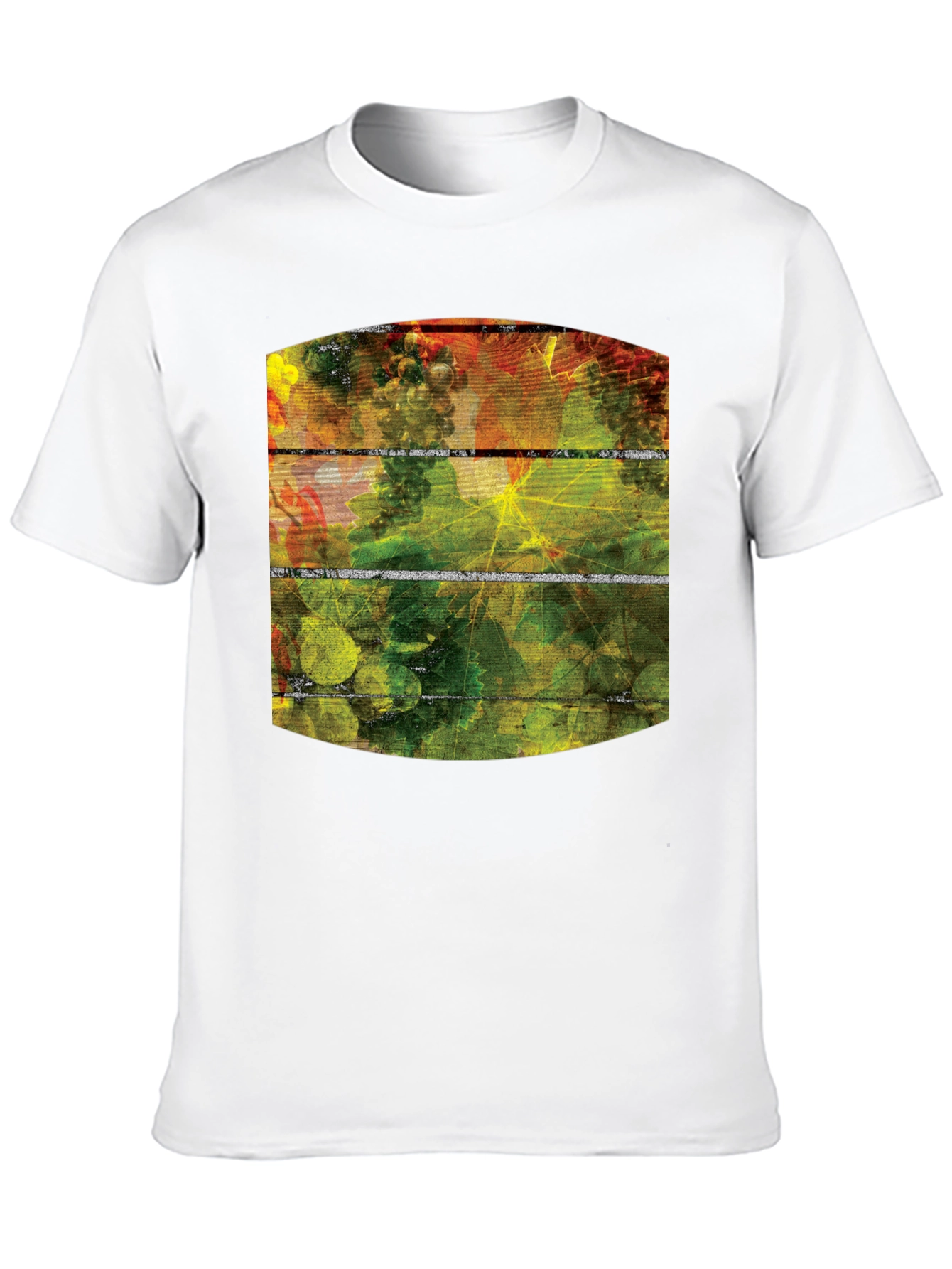 Vineyard Graphic Tee - Black Cotton T-Shirt