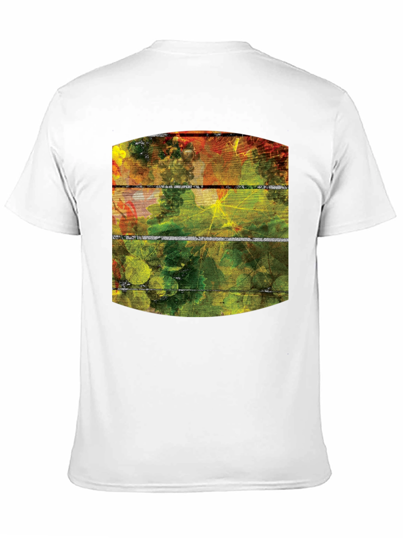Vineyard Graphic Tee - Black Cotton T-Shirt