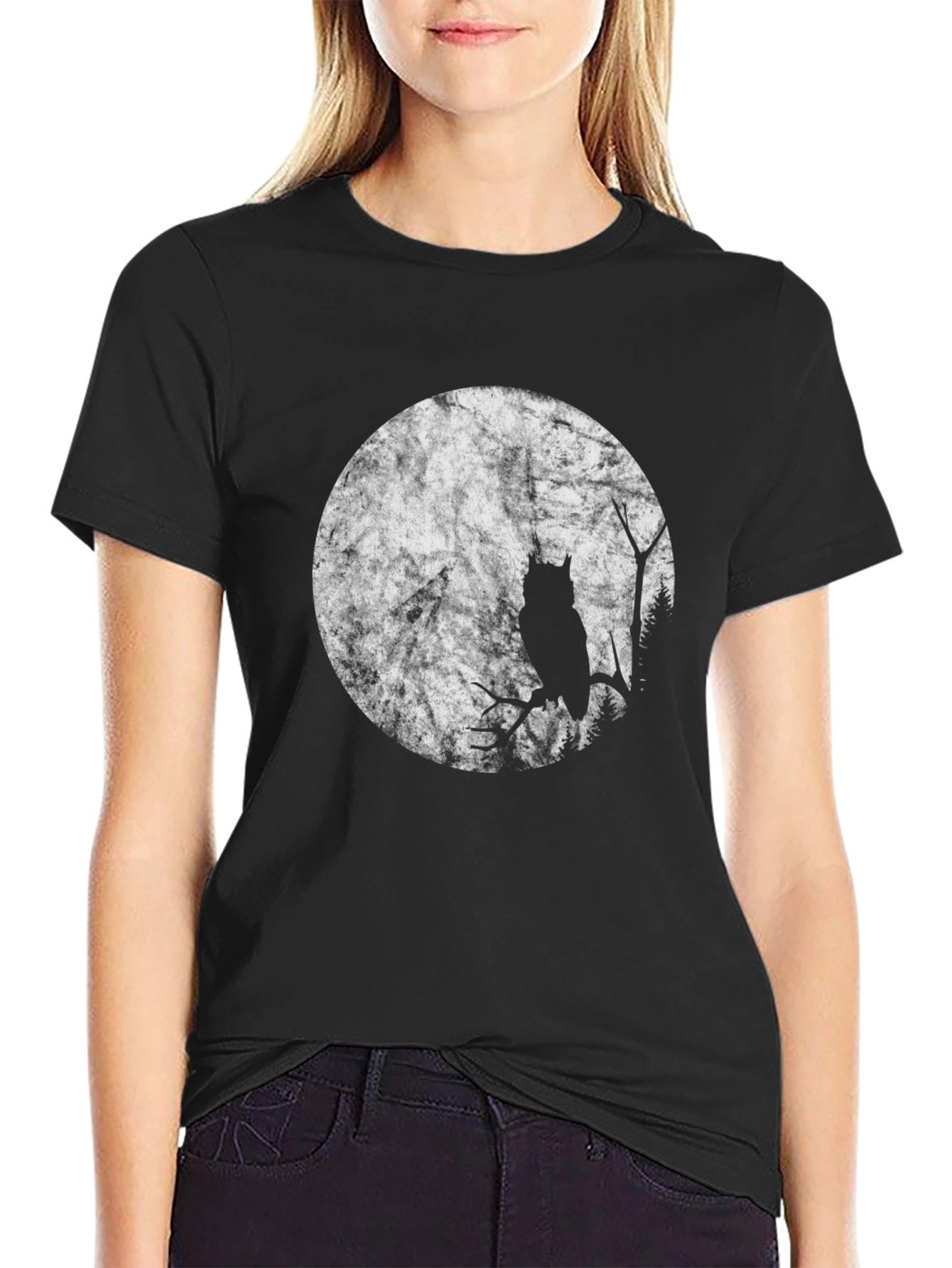 Owl Moon Silhouette T-Shirt