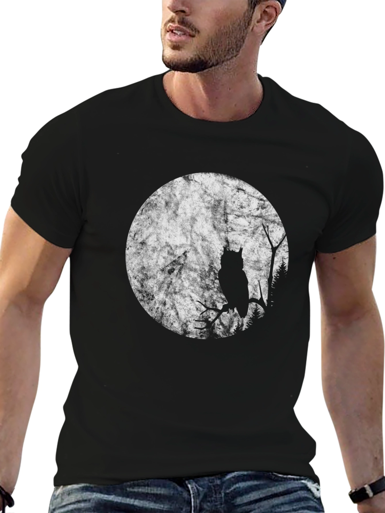Owl Moon Silhouette T-Shirt