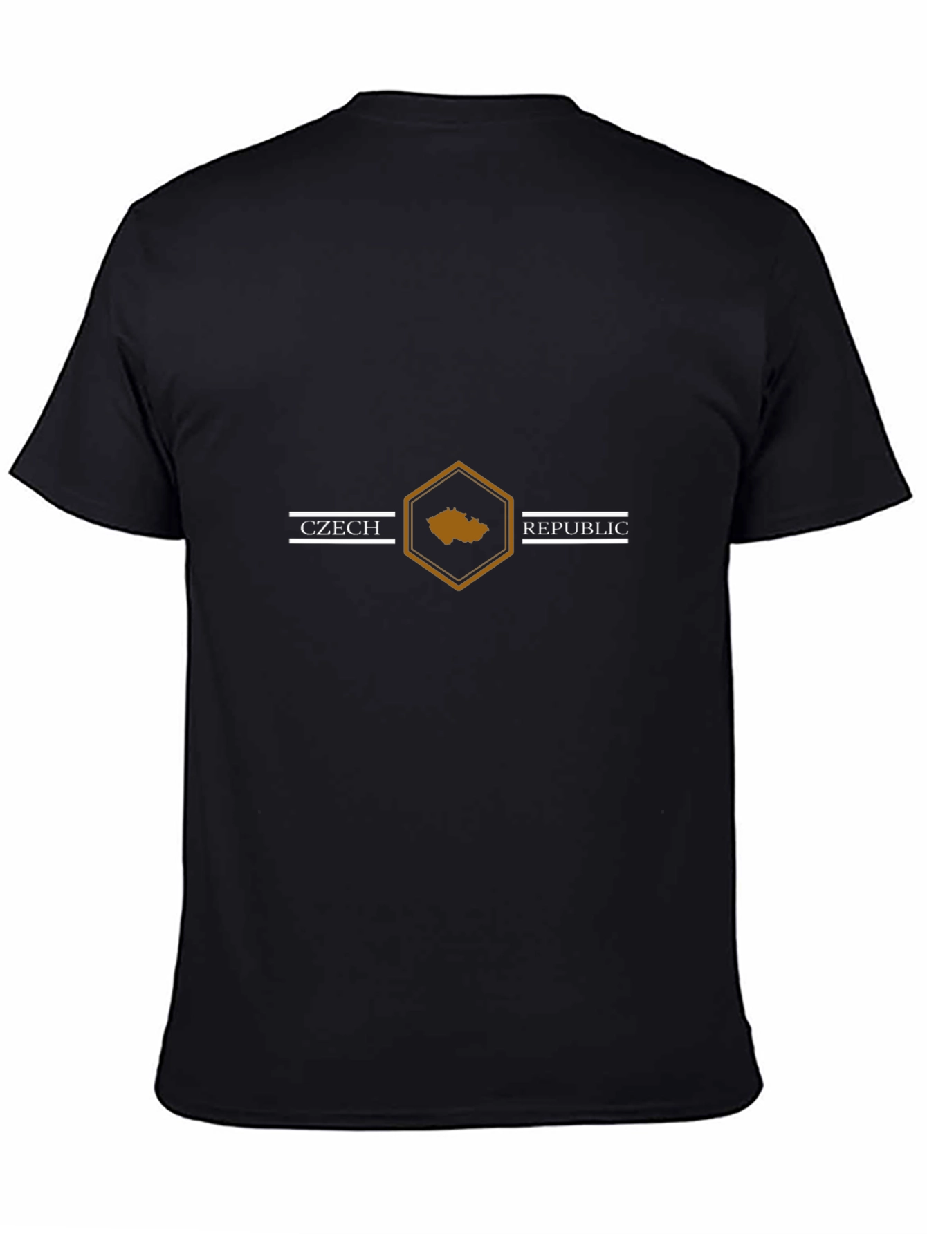 Czech Republic Graphic Tee - Black