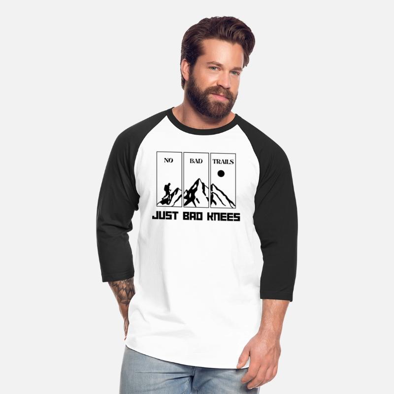 No Bad Trails Just Bad Knees Hiking T-Shirt