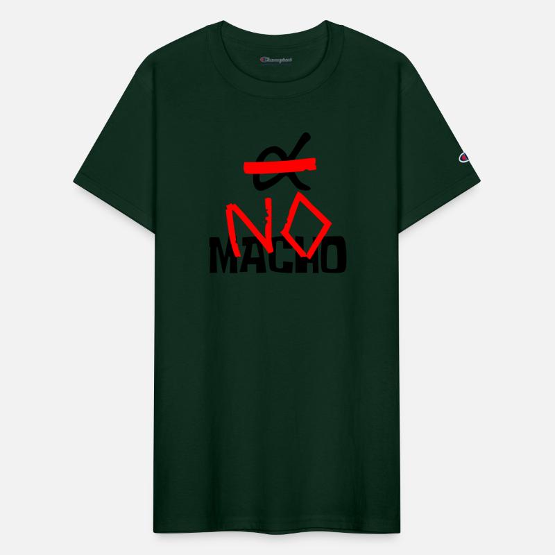 NO Macho (logo and text)