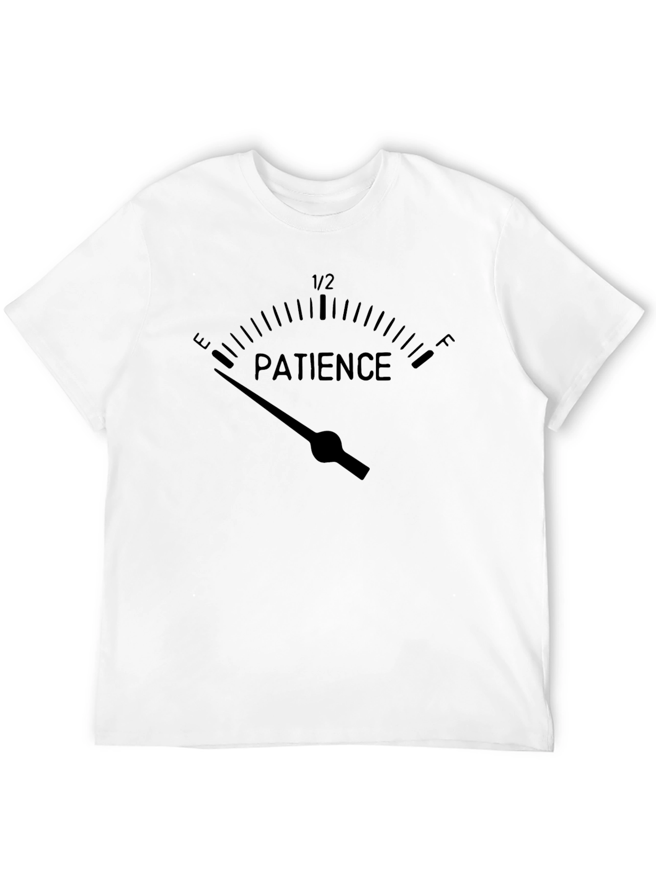 Patience Gauge Graphic T-Shirt - Black