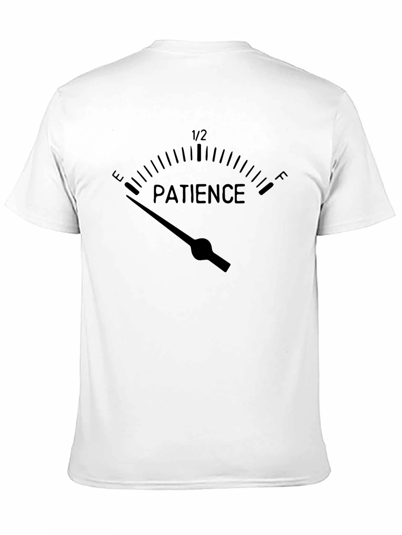 Patience Gauge Graphic T-Shirt - Black