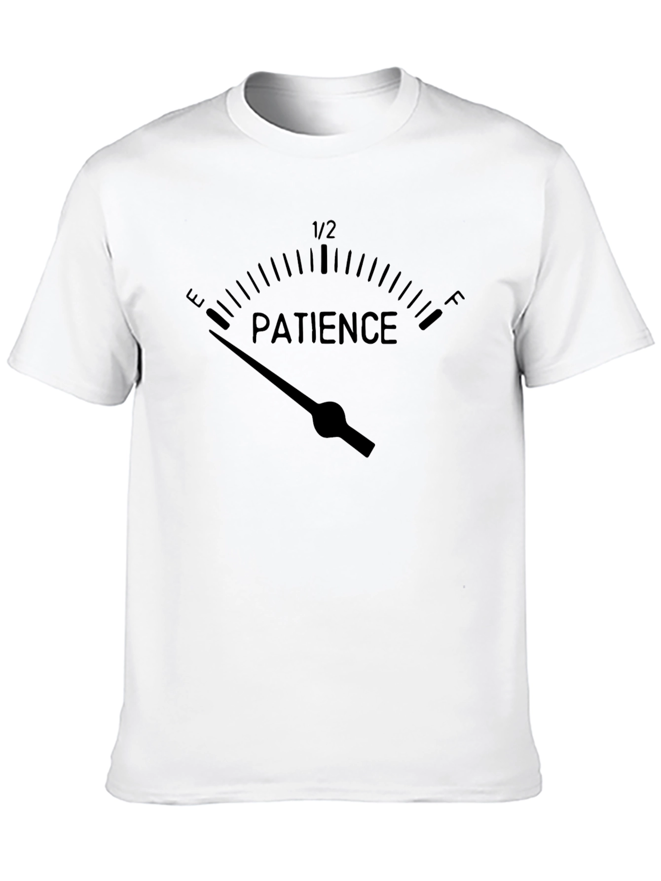 Patience Gauge Graphic T-Shirt - Black
