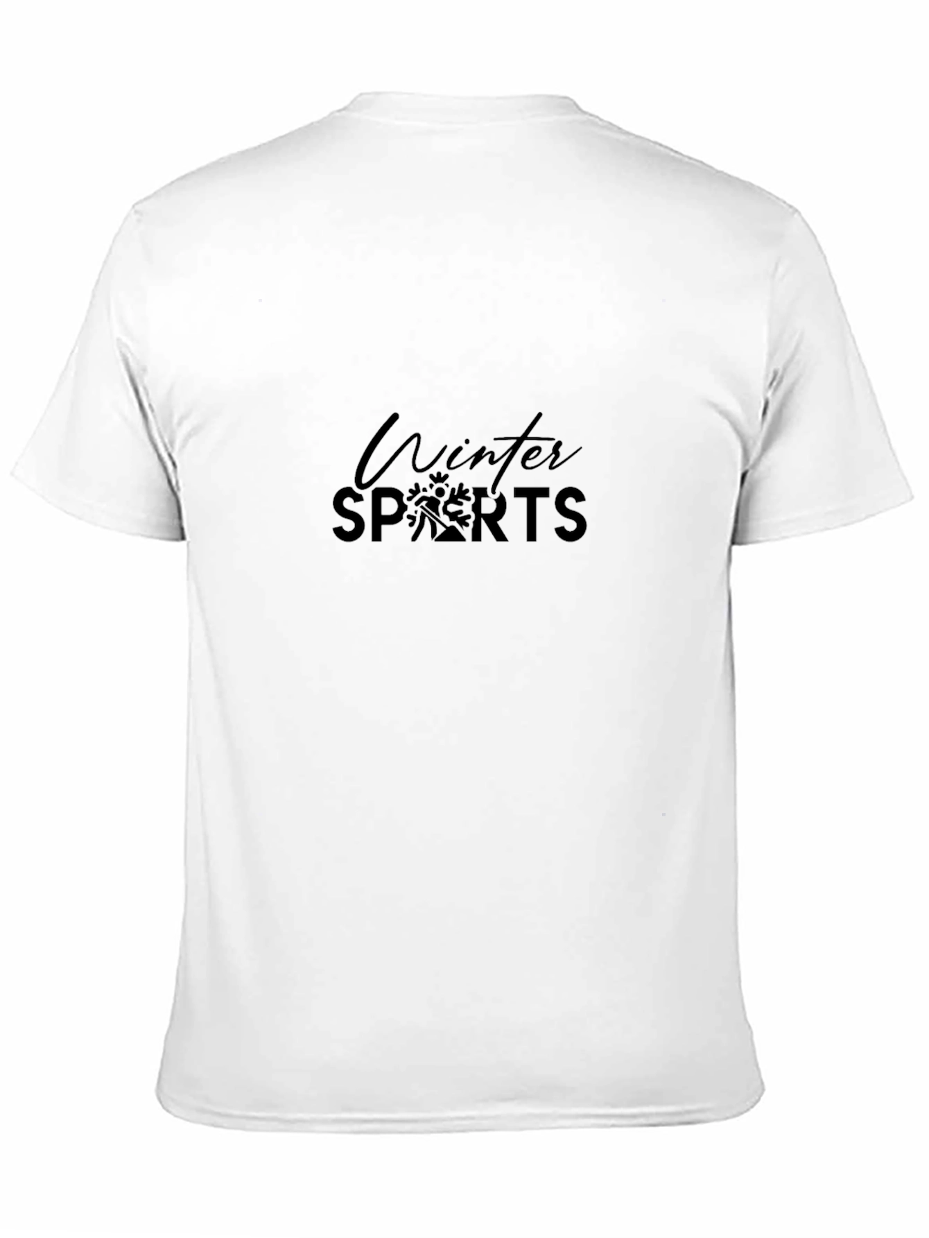 Winter Sports Black Graphic Tee