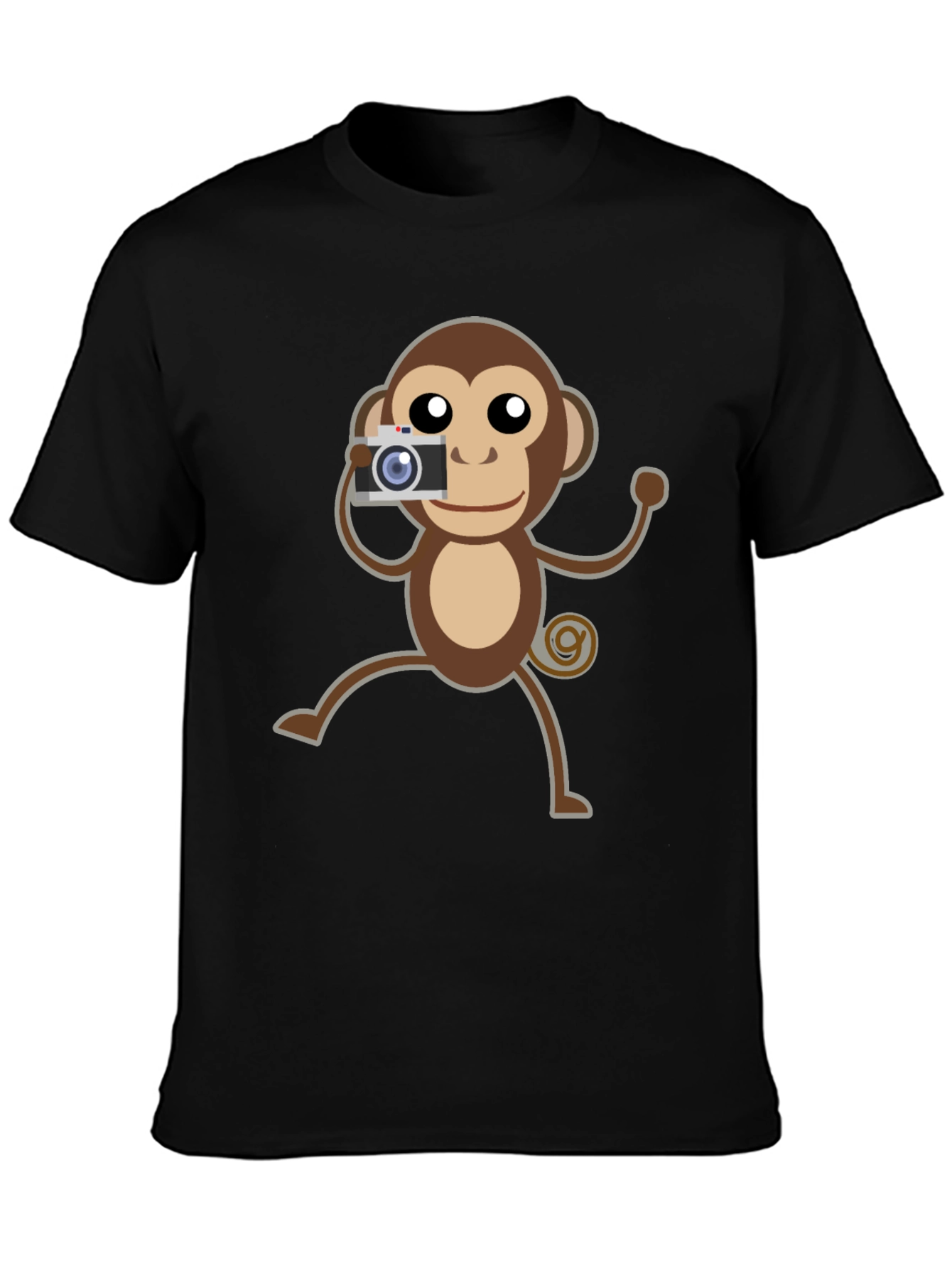Monkey Photographer Graphic T-Shirt