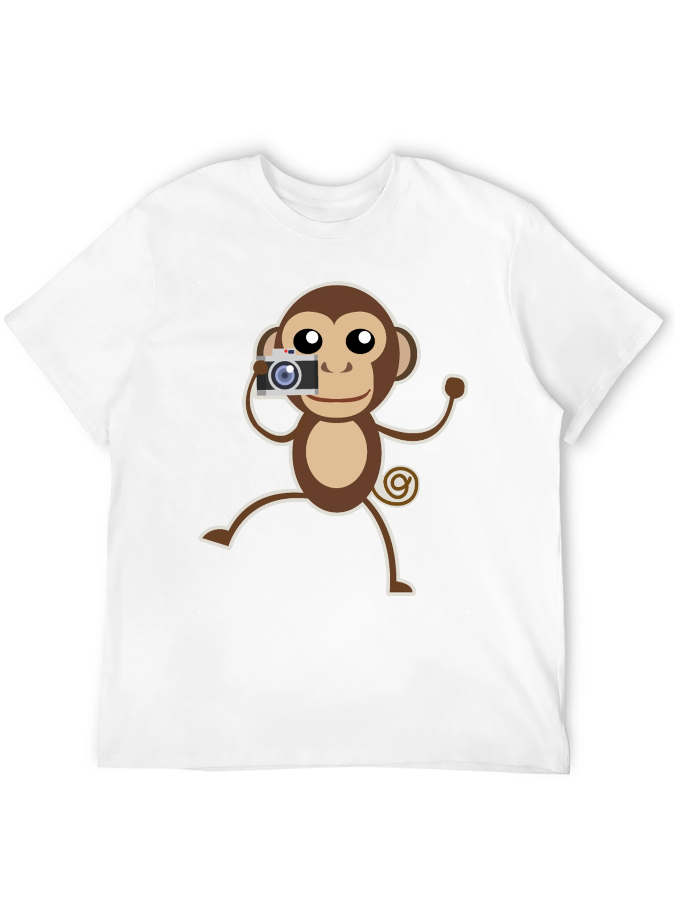 Monkey Photographer Graphic T-Shirt