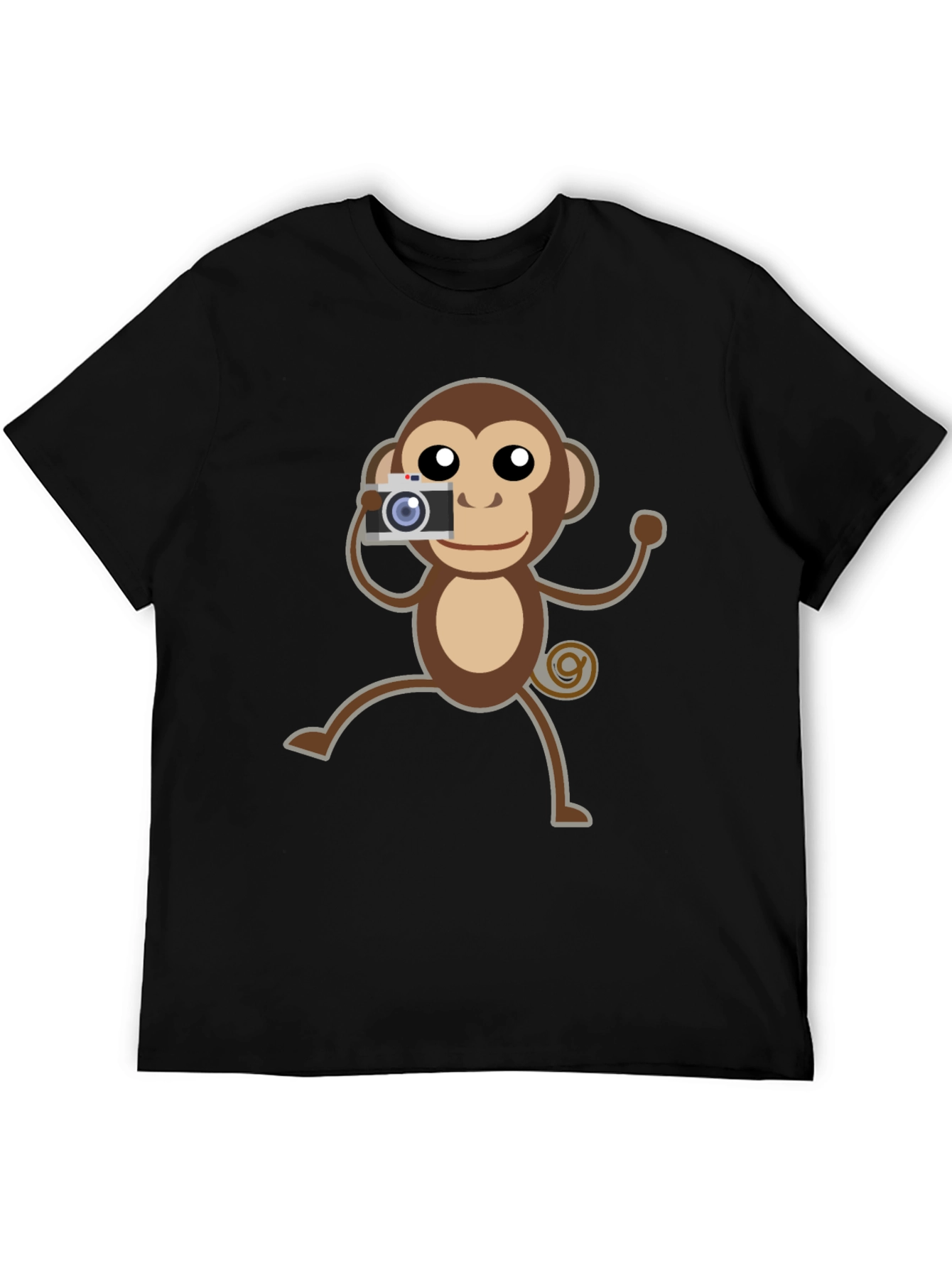 Monkey Photographer Graphic T-Shirt