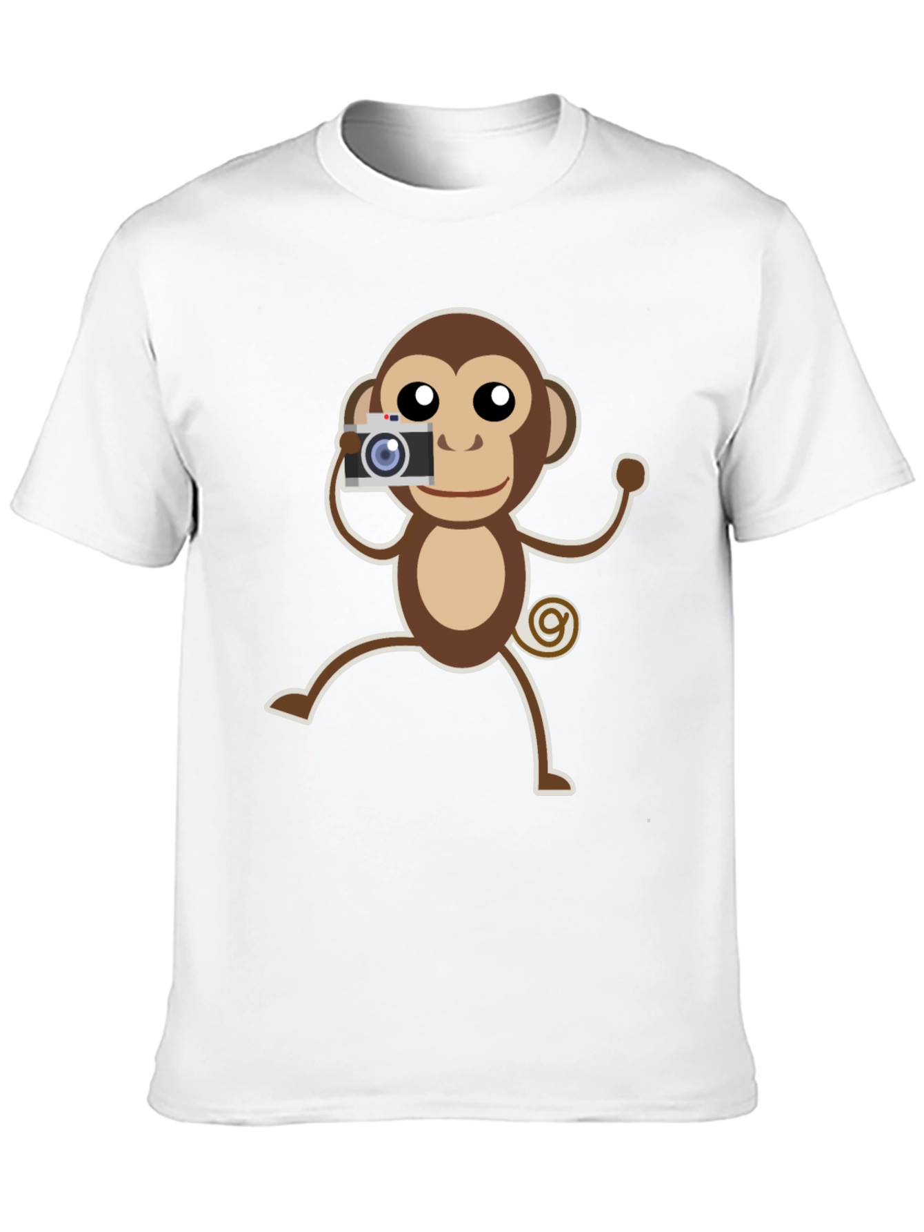 Monkey Photographer Graphic T-Shirt