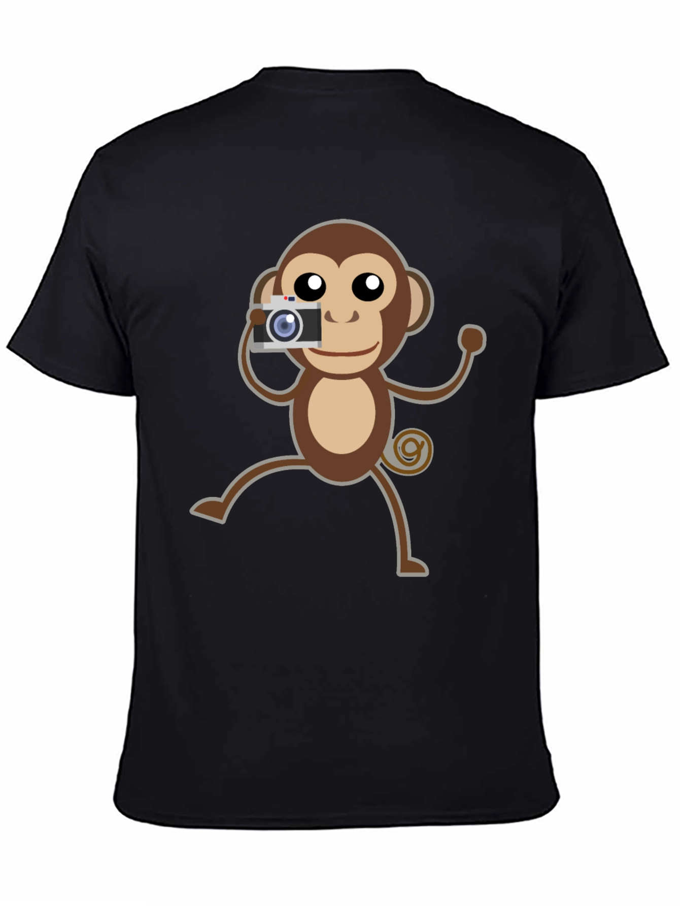 Monkey Photographer Graphic T-Shirt