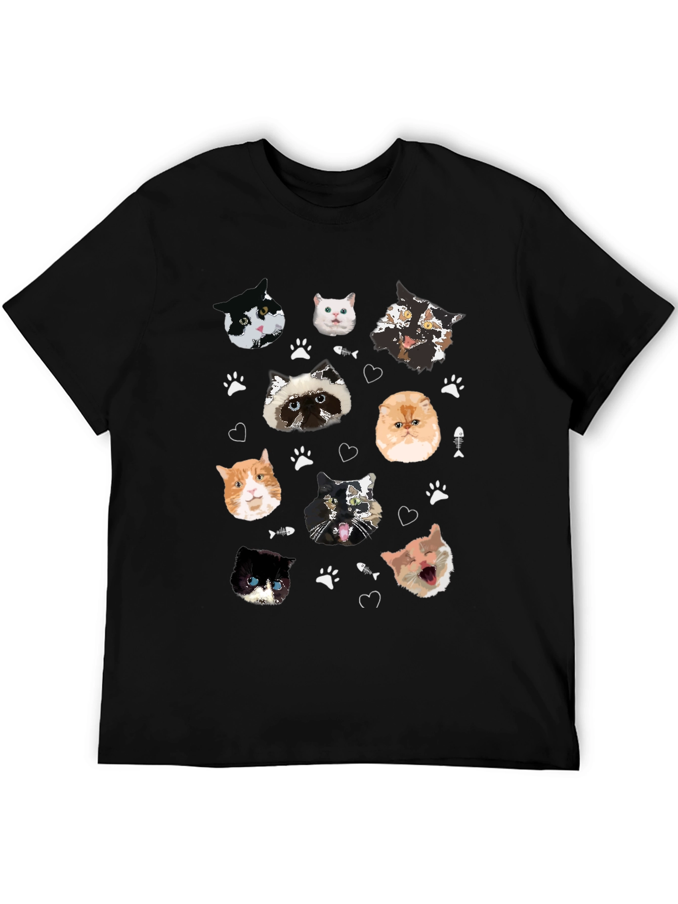 Cool Cats T-Shirt - Funny Cat Faces!