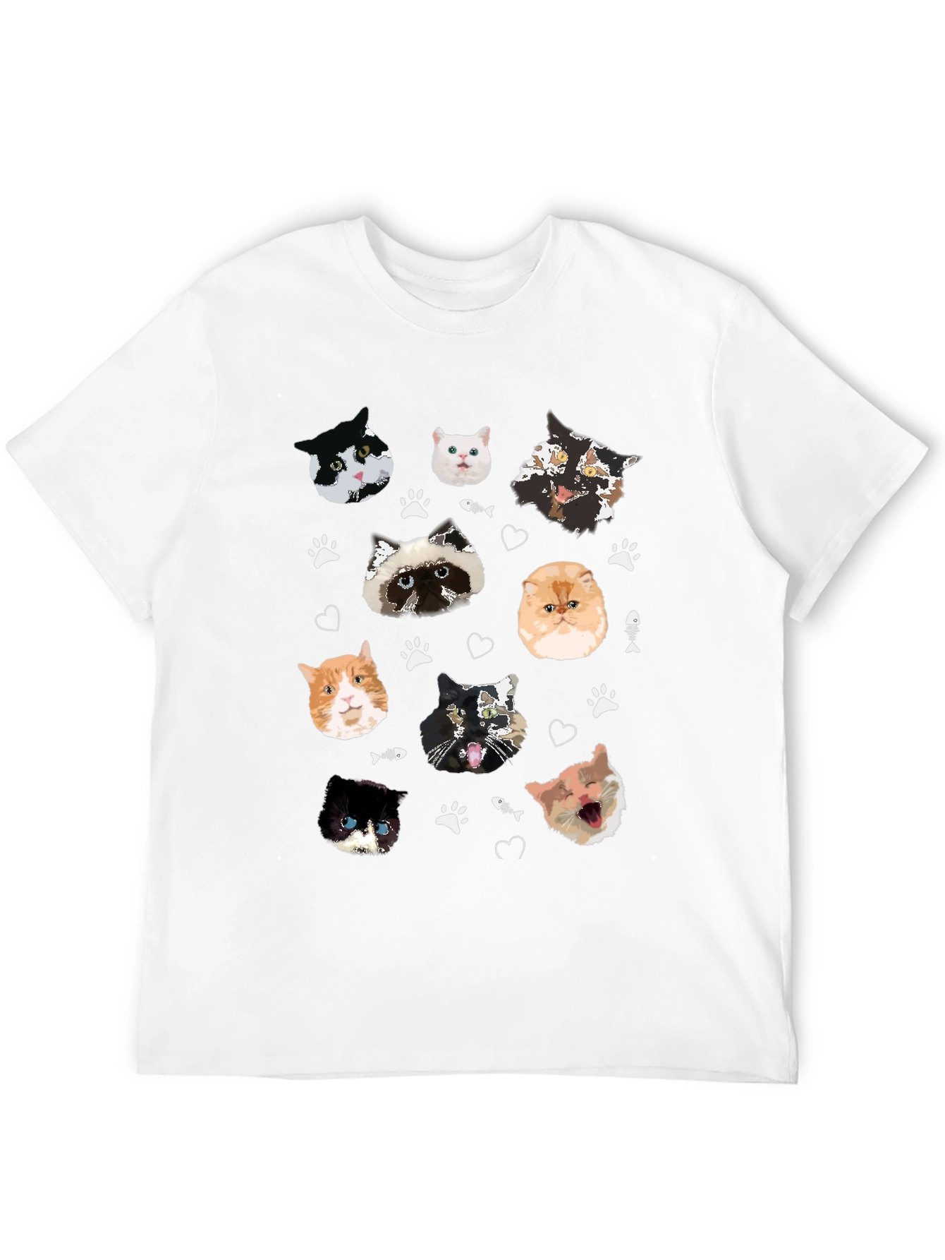 Cool Cats T-Shirt - Funny Cat Faces!