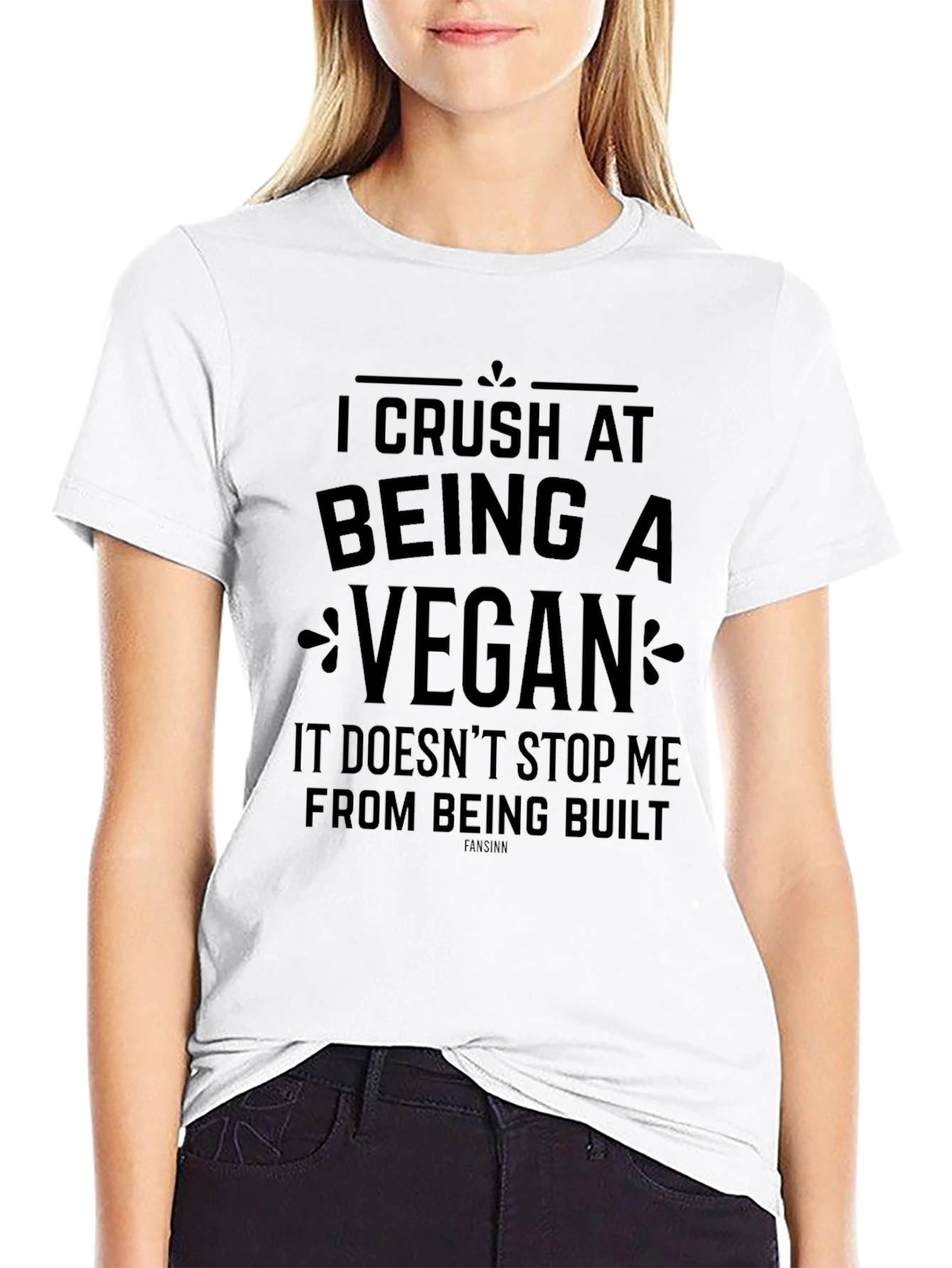 I Crush At Being A Vegan Graphic T-Shirt