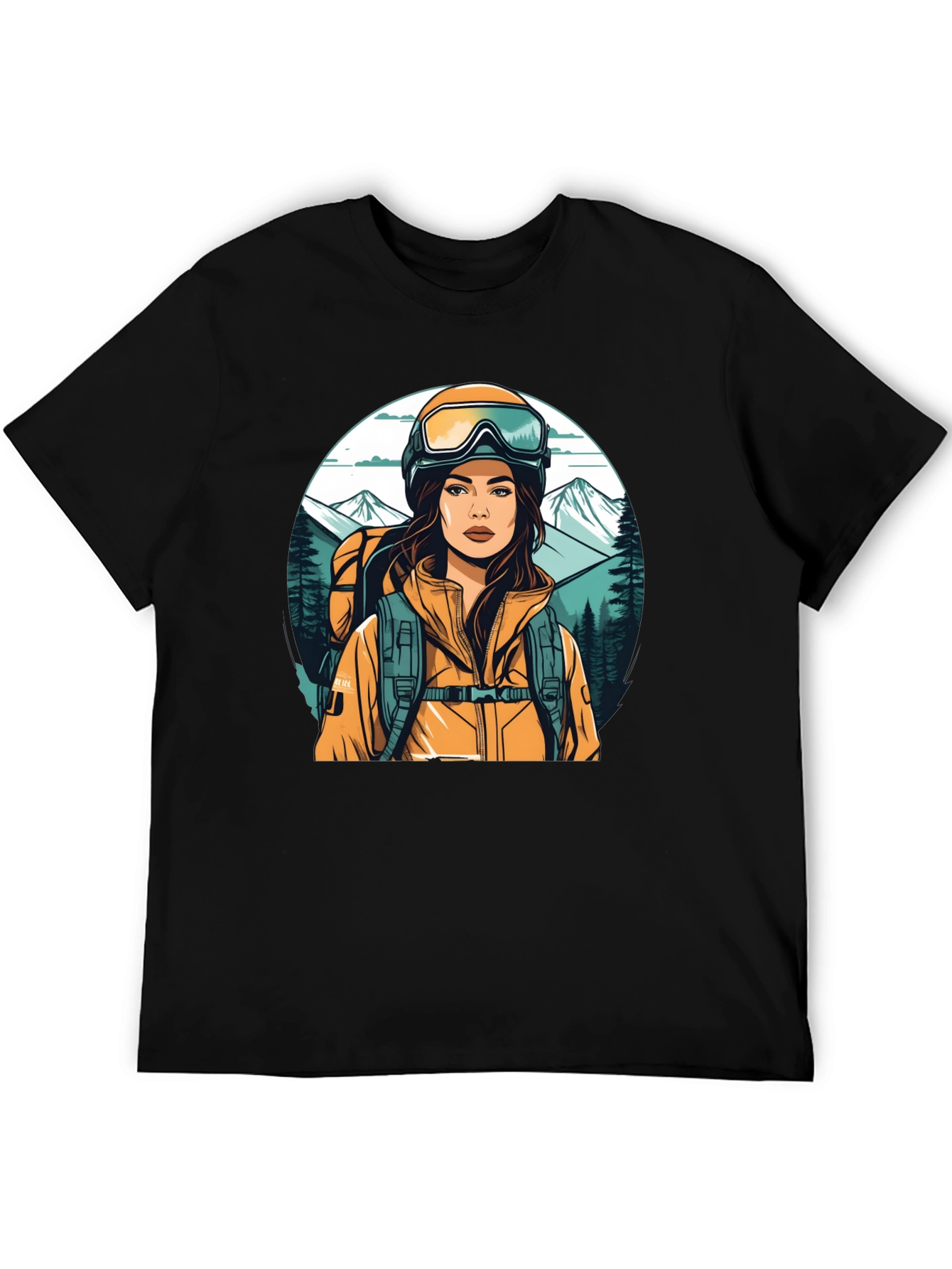 Hiking Girl Graphic Tee - Adventure Ready Shirt