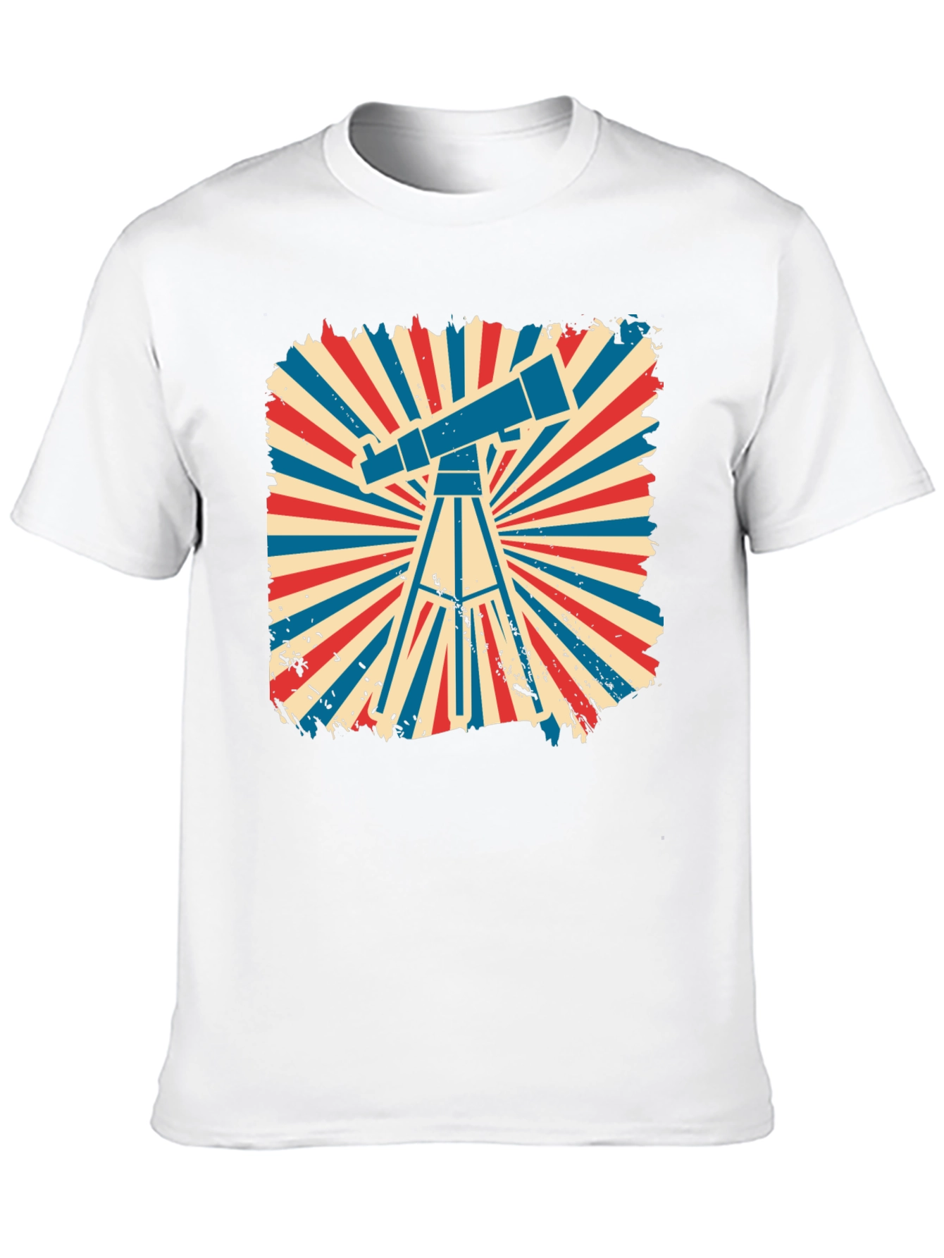 Telescope Graphic Tee - Retro Design