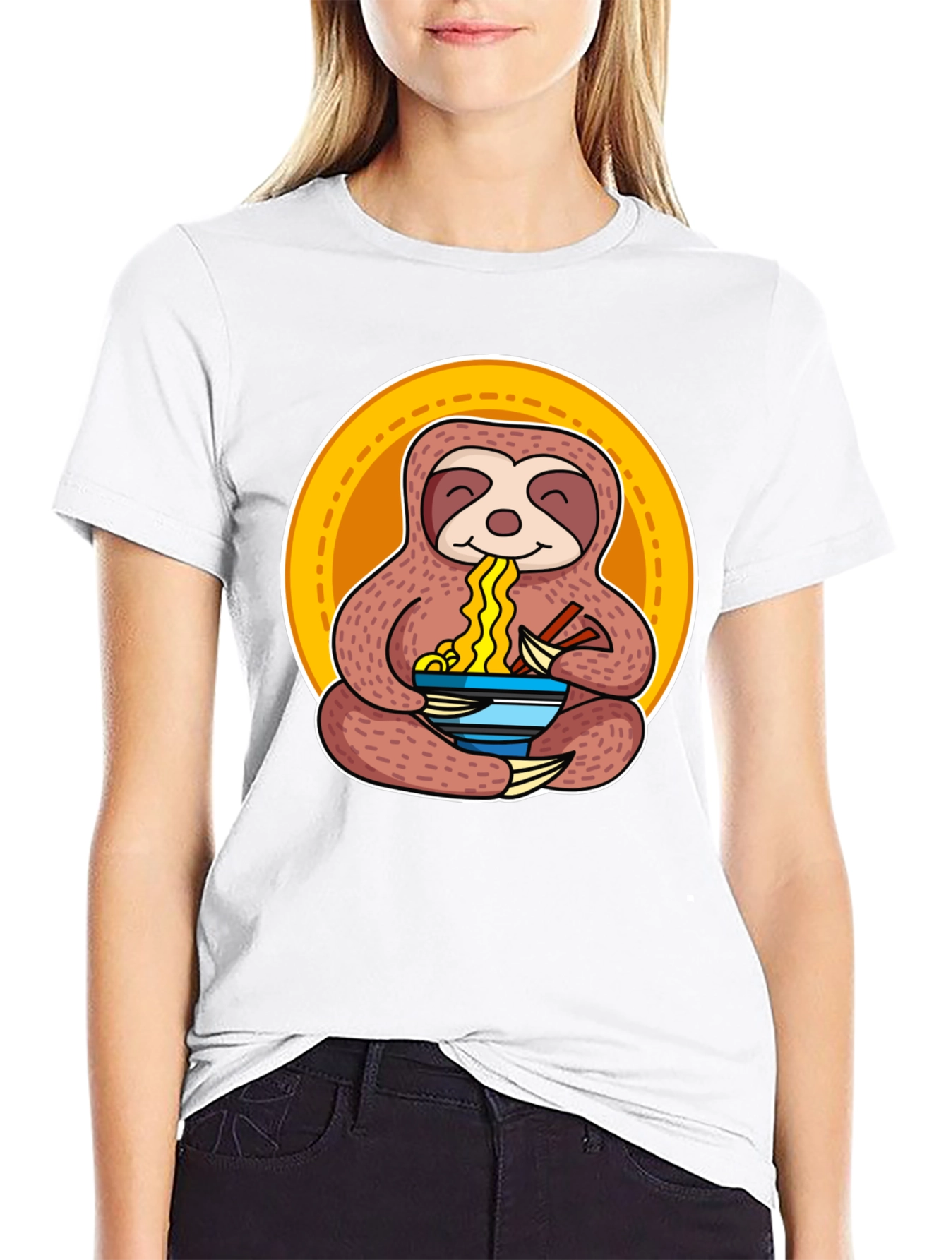 Sloth Ramen T-Shirt - Relaxed Fit
