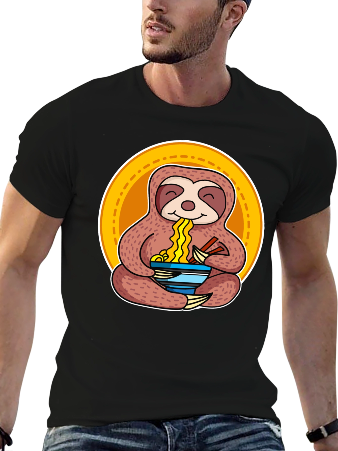 Sloth Ramen T-Shirt - Relaxed Fit