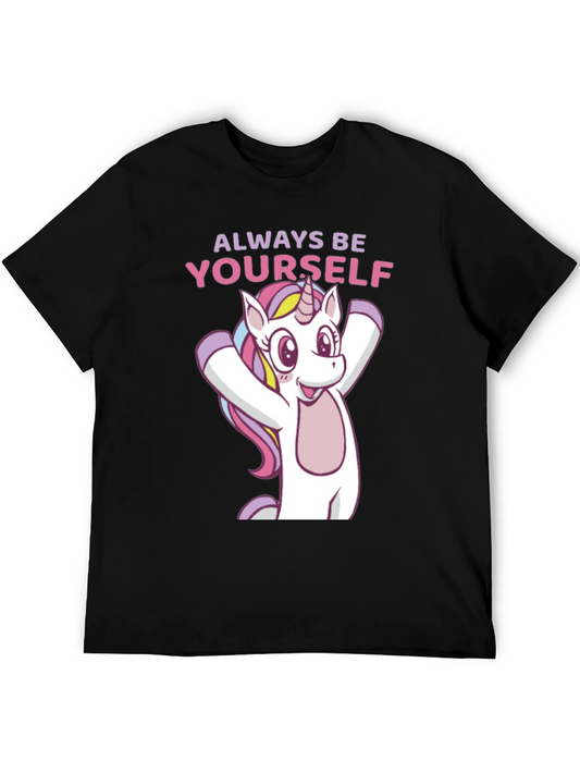 Always Be Yourself Unicorn Graphic T-Shirt