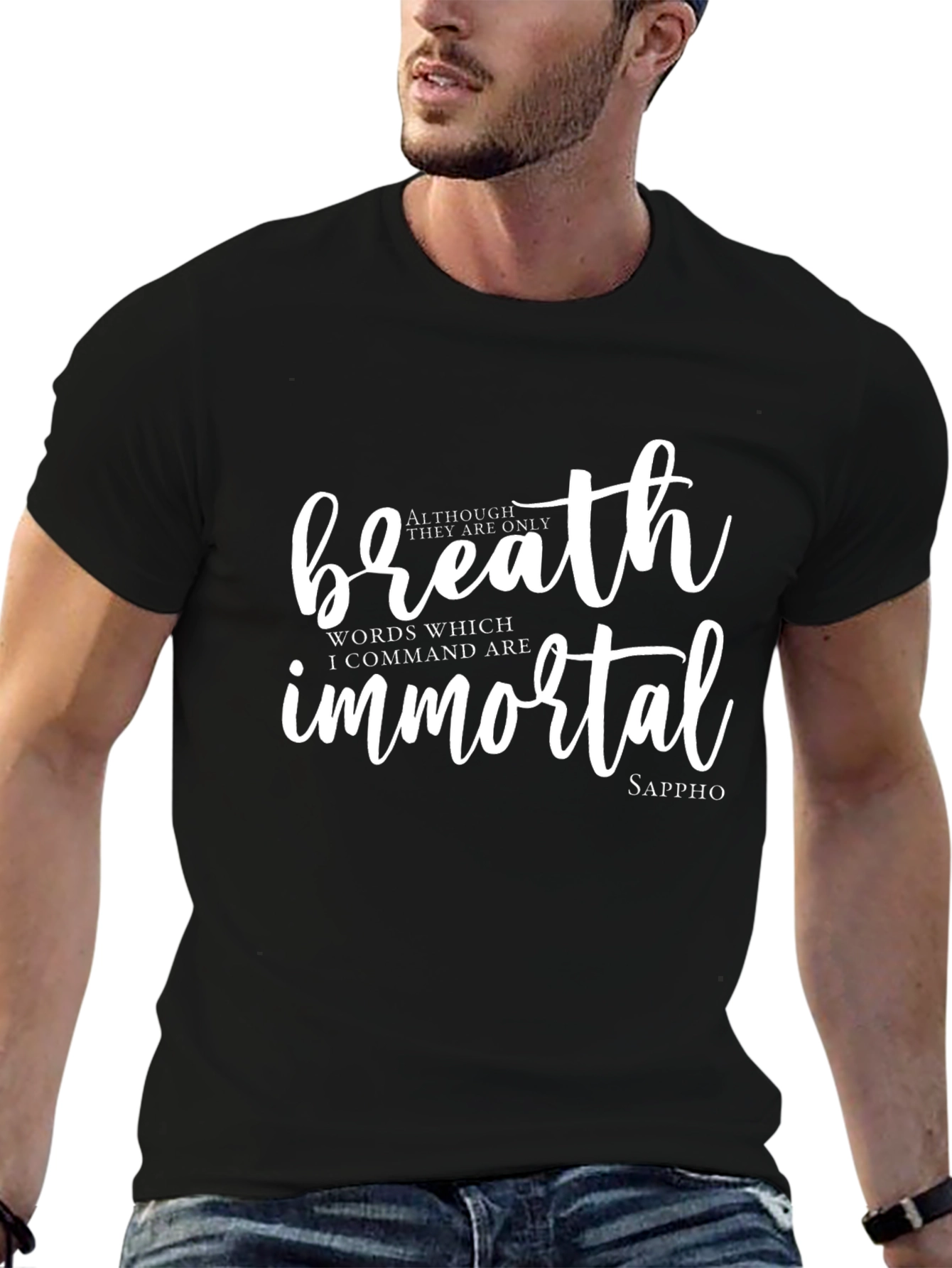 Breath Immortal Tee - Sappho Quote Shirt