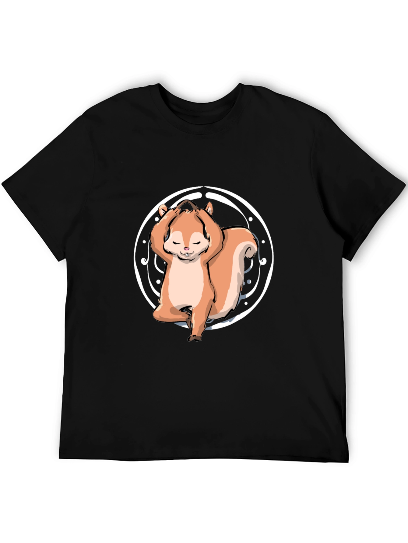 Yoga Squirrel Tee - Zen and Funny
