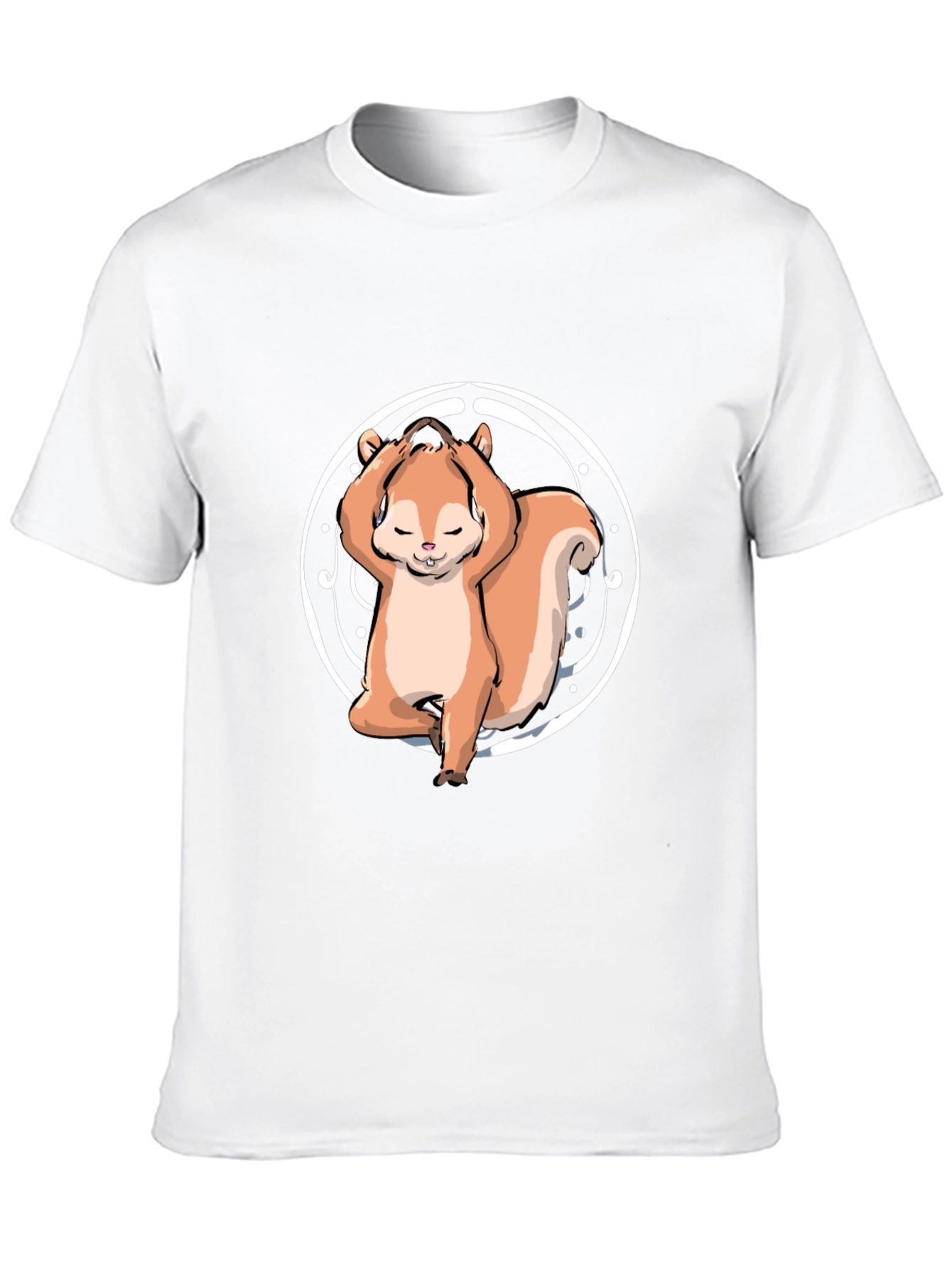 Yoga Squirrel Tee - Zen and Funny