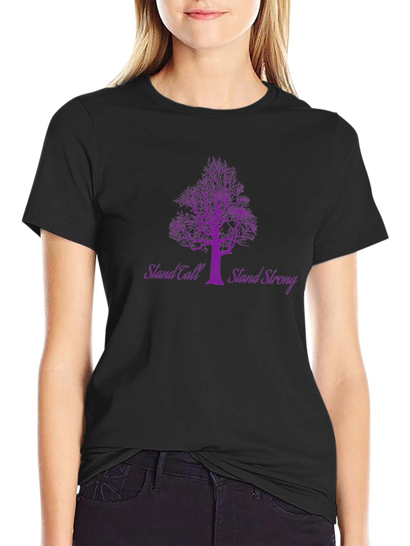 Stand Tall Stand Strong Tree Graphic T-Shirt