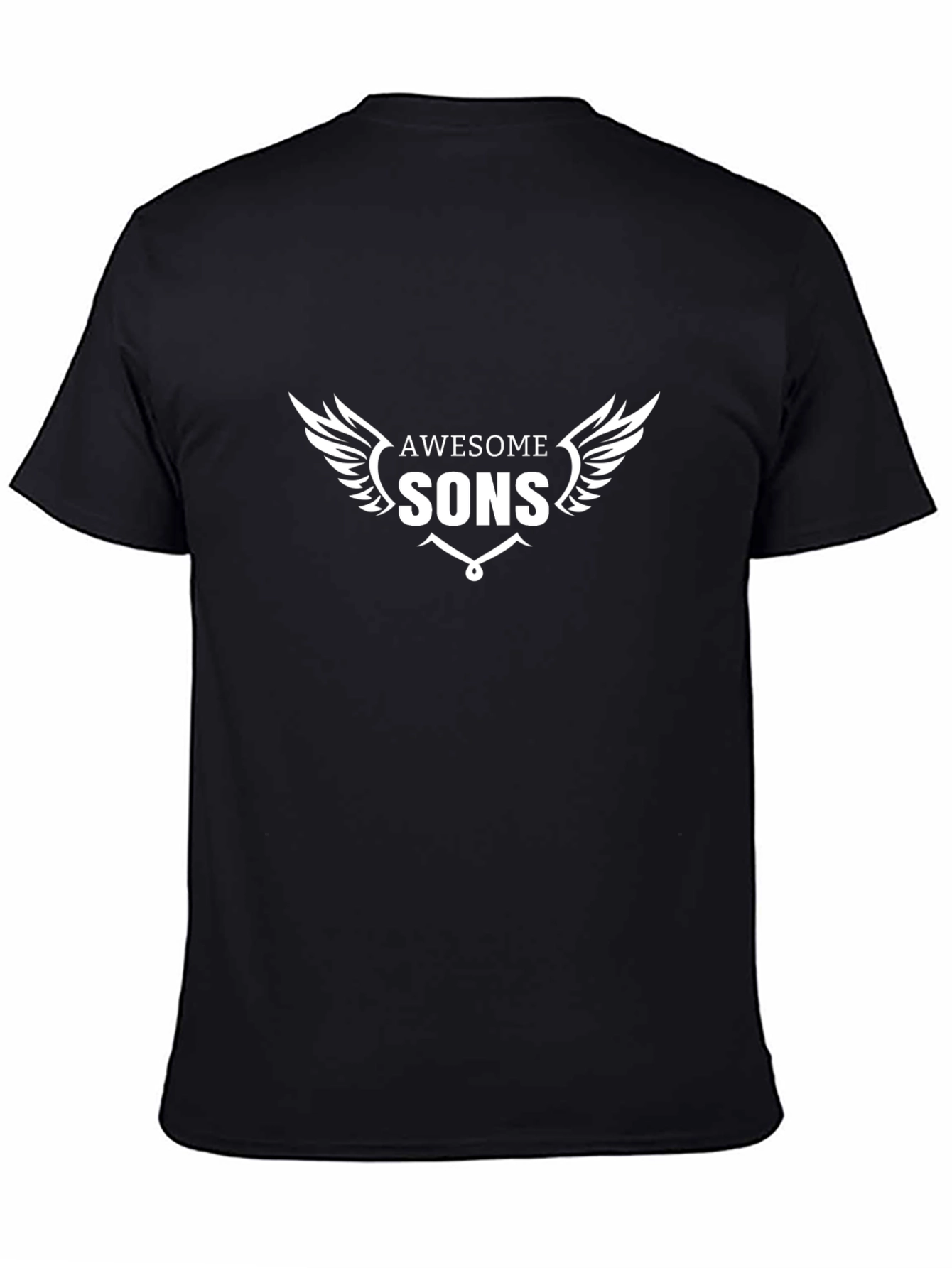 Awesome Sons Graphic Tee - Black Cotton T-Shirt