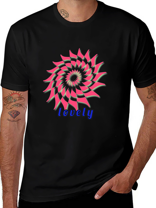Geometric Pink Pattern T-Shirt