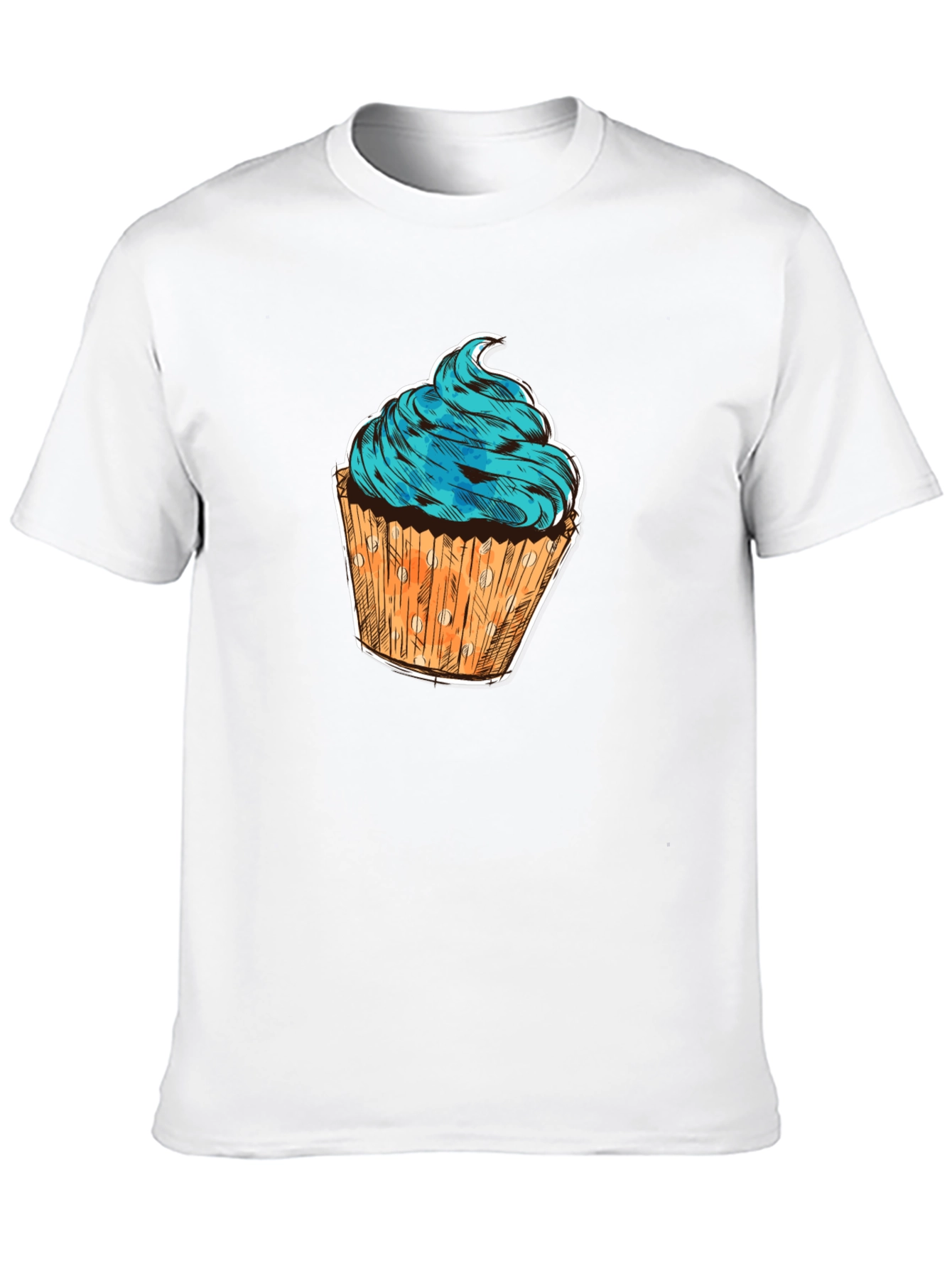 Cupcake Graphic T-Shirt - Sweet Treat Design