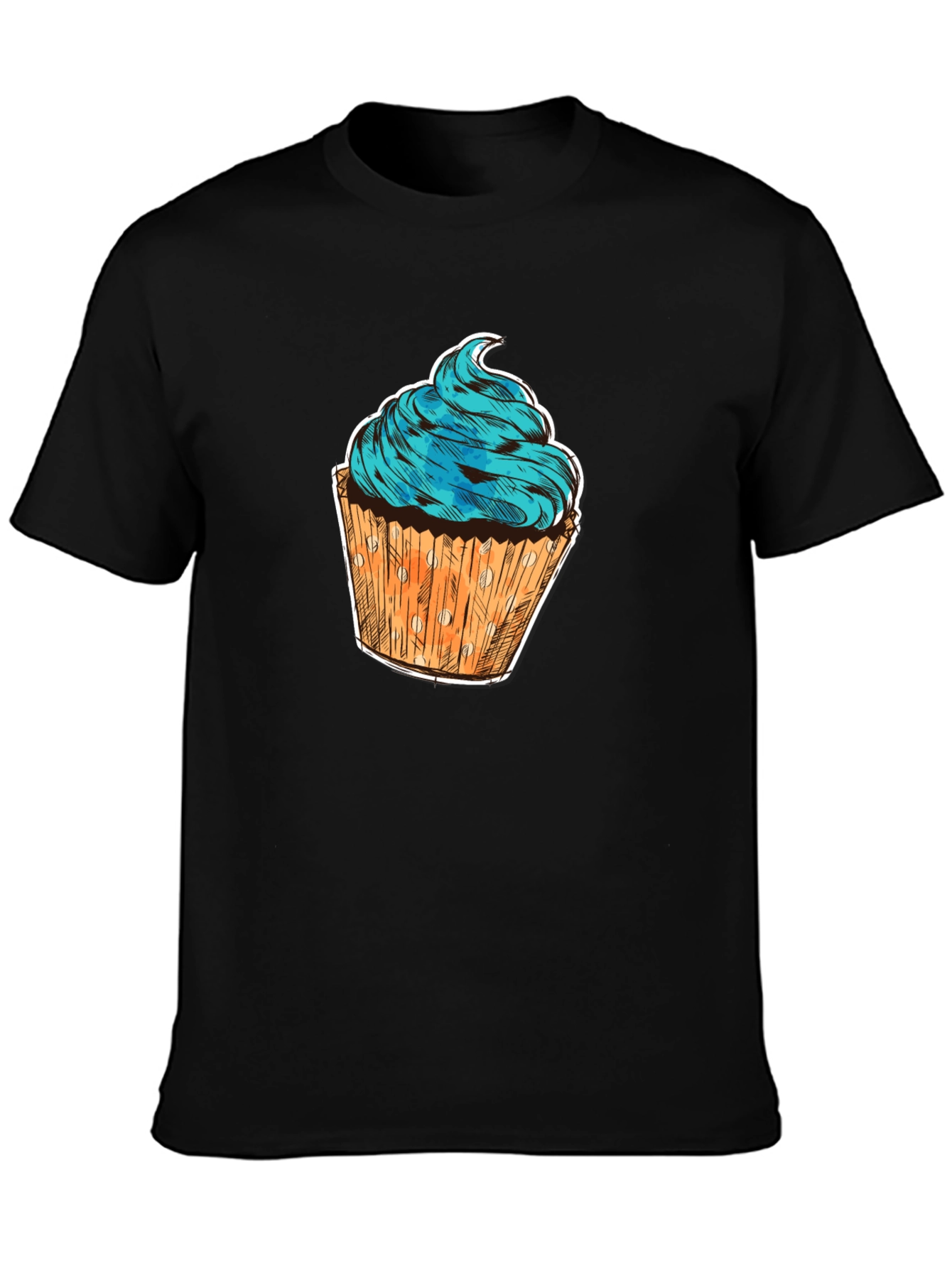Cupcake Graphic T-Shirt - Sweet Treat Design