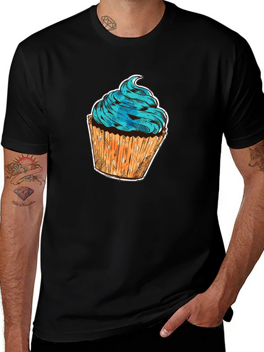 Cupcake Graphic T-Shirt - Sweet Treat Design
