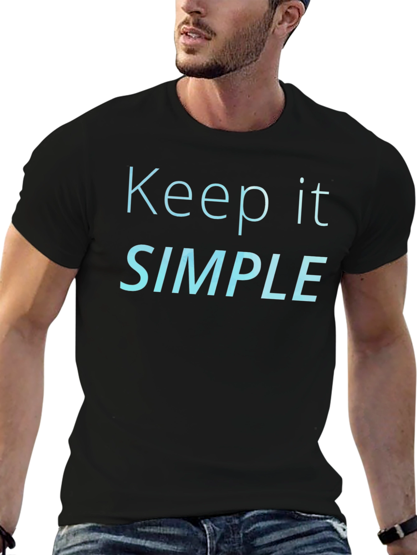 Keep It Simple Black T-Shirt
