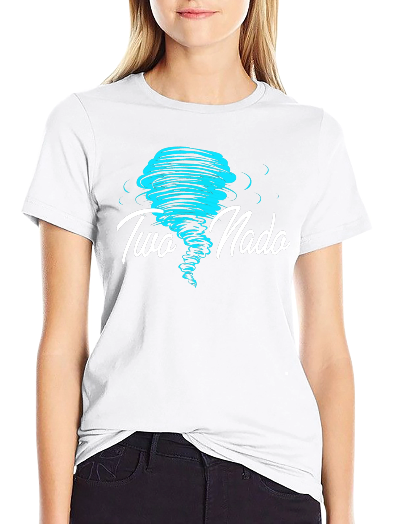 Two Nada Tornado Graphic Black T-Shirt
